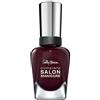 Sally Hansen - Smalto completo per manicure, motivo stracci a ricchezze, colore: bordeaux Keratin Complex lucido 416, edizione limitata, 1 confezione (1 x 14,7 ml)