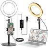 NEEWER 8 18W Ring Light da Tavolo per Telefono, Ring Light per Selfie a Cerchio per iPhone Streaming Vlogging Recording, Kit Illuminazione per Videoconferenza per Computer Portatile Zoom Call, RH8B