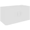 vidaXL Armadio a parete bianco 80x39x40 cm Legno di ingegneria