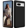 ISOI - Cover per Google Pixel 7, Custodia Morbida in Silicone Liquido, Protezione Completa Antiurto Ultra Sottile per il Corpo - Nero