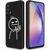 PAIX Creativo Cartone Animato Custodia Morbida in Silicone Compatibile con Realme GT Master Edition Cover, [Modello di coppia] Anti Fall Protettivo Case,Nero