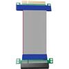 XMSJSIY PCI-E Express 8X Riser Cable Extender Adapter PCIe 8X Maschio a Femmina Cavo di Prolunga GPU Supporto Verticale Scheda Grafica Riser Card Adapter per SSD RAID - 19 cm / 7.5