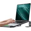 JCZT Supporto per laptop in alluminio, supporto per notebook con poggiapolsi, supporto ergonomico staccabile per laptop, supporto per computer compatibile con tutti i laptop da 10 a 17 pollici come