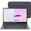 Acer Chromebook Plus 515 Laptop con Google AI - 15,6 Full HD 1920 x 1080 IPS Touch Display | Intel Core i3-1305U | 8GB LPDDR5X | SSD 256GB | Wi-Fi 6E | Fotocamera FHD | Chrome OS | CB515-2HT-33M4