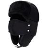 MaoXinTek Trapper Cappelli, Inverno Bomber Cappello Cosacco Aviatore con Earflap Unisex Impermeabile Antivento Caldo Ushanka per Ski Skate Bicicletta(56-63cm)