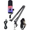 No Microfono Dinamico XLR/USB A Doppia Modalità con Jack per Cuffie/RGB/Suppor8759