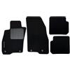 EMPOTEC Tappetini Auto in Moquette, Set 4 Pezzi, Colore Nero, con Logo Ricamato, Antiscivolo, Facili da Pulire, Alta Qualità, MADE IN ITALY (FIAT GRANDE PUNTO)