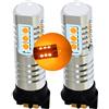 MCK Auto - Sostituzione per PW24W PWY24W LED CanBus Set di lampadine arancioni molto chiare e senza errori compatibili con AUDI A3
