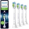PHILIPS Sonicare W2 Optimal White, testine di ricambio originali, bianco, confezione da 4, HX6064/87, Nuovo, 4 Testine