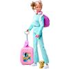 Simba 105733731 Steffi Love Travel, bambola da gioco in due pezzi, con valigia, zaino, cane e altri accessori da viaggio, 7 pezzi, 29 cm, a partire dai 3 anni