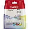 Canon 2934B010 CLI-521 cartuccia d'inchiostro originale multipack Ciano, Magenta e Giallo