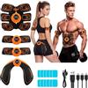 Aolso EMS Elettrostimolatore Muscolare, Stimolatore Addominale, 8 modalità e 19 intensità, EMS Full Body ABS/Addominali/Braccia/Gambe/Glutei, USB Ricaricabile-Uomo/Donna