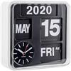 Karlsson Miniature Retro Flip, Orologio da Parete, Bianco (White)