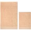 THUN Set 2 asciugamani tortora, 100% cotone, Collezione Iconic Elengance, 40 x 60 cm, 60 x 100 cm