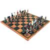 Italfama Trojan Guerra Peltro Scacchi Set Con Vintage Similpelle Tavola