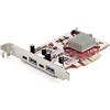 ‎ StarTech.com Scheda PCI Express USB a 4 porte, Scheda di espansione PCIe USB 3.1