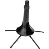 ifundom Supporto per Tromba Design Pieghevole in Metallo Nero e Struttura Stabile Base a Cinque Gambe per Uso Interno ed Esterno