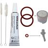 Generisch Kit di manutenzione guarnizione O-ring pezzi di ricambio grasso in silicone per Krups EA XP ES & Rowenta macchina da caffè automatica pistone infusione gruppo infusore - 4 varianti (set 29.4