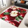 Generic Mela Tappeto 120x180 cm Antiscivolo Morbido Stampa Di Frutta 3d Tappeto Pelo Corto Tappeti Lavabili in Lavatrice Adatto Per Camerette Cucine e Soggiorni a-1157