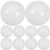 CHILDWEET 10 Pezzi Paralumi Decorativi in Plastica Bianco PC a Forma di Mezza Sfera per Ricambi Lampadari, Resistenti e Antinebbia, per Ufficio e Spazi Commerciali Stile Stili multipli