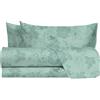 hermet Laura Biagiotti, Set Lenzuola Matrimoniali Cotone, Completo Letto a Fantasia, 100% Cotone, Lenzuolo Sopra + Lenzuolo Con Angoli + Coppia Federe, Tesia Salvia