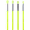 Docolor Pennelli Make Up Occhi Set, set di pennelli per il trucco, Pennello per il trucco 4 pezzi colore verde fluo per ombretto