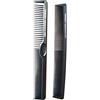 TONY & GUY Toni&Guy - Pettine professionale antistatico in carbonio, confezione da 2, colore: Nero