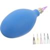 NUOBESTY Flacone Applicatore Punta di Precisione per Argilla e Smalto, Squeeze Bottle per Decorazioni Ceramiche, Plastico e Metallo, Blu