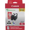 Canon Confezione multipla con cartucce d'inchiostro a resa elevata Canon PG-595XL/CL-586XL + carta fotografica