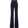 Max Mara Studio - Pantalone a zampa in cady blu
