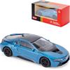 CMJ BMW i8 scala 1:43 modellino auto pressofuso - blu | dettagliato Collectors Edition Diecast | Prodotto con licenza ufficiale