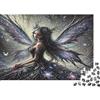 KQJZXNHPGR Fata della Foresta Puzzle 1000 Pezzi Carta per Adulti Ali Notturne Puzzle per Famiglia 52x38cm/1000pcs
