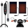 Generic Manopole riscaldate per moto, 5 V, USB, copertura per maniglia riscaldata con 3 impostazioni di calore, scaldamani termici per moto, bici elettriche, ATV, biciclette, motoslitte