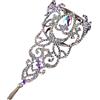 Suammiitstrieadea Cavigliera da donna per danza del ventre, con strass brillanti, decorazione per palcoscenico, n. A, No. A, Poliestere