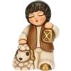 THUN - Bimbo con lanterna - ceramica - Collezione Presepe Classico - 4,5 x 3,4 x 6,5 cm