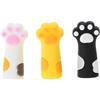 YPBEW 3 cappucci per matite a forma di gatto, in silicone, a prova di masticazione, per matite in legno, estensori per penne