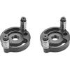 Feriuzymix Set di 2 tasselli autocentranti verticali 6/8/10 mm per lavori artigianali falegnami falegnami neri