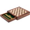 Italfama Set Di Scacchi Di Legno Magnetico Con Cassetto Tavolo Da Viaggio 25cm