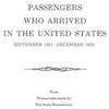 U.S. Department Passengers Who Arrived in the United States, Septemb (Tascabile)