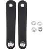Wdfnexalai Chiusura a soffietto per fisarmonica, in pelle PU, interasse opzionale, 12 cm, nero