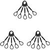 Mealoodiousmusea 3 set Tromba Slide Stopper Anelli Sound Change Silicone Corda Corda Portatile Strumento Musicale Manutenzione Pezzi di Ricambio Accessori