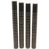 Wdfnexalai 100 capsule termorestringenti per bottiglie di vino in PVC, 30 mm, colore nero (strisce dorate)