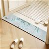 QHanky Tappetino da Bagno Antiscivolo 25x100cm,Tappeto Bagno Super Assorbente Diatomite,Tappetino per Doccia Microfibra,Asciugatura Rapida Tappetino Doccia(Multicolore C)
