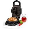 PowerXL Waffle Star - Piastra per waffle ripiene, 18 cm, rivestimento antiaderente, per waffle con grondaia anti-goccia, cialde salate e dolci, cialde di verdure, pizza o cioccolato