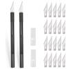 2 Pezzi Cutter Precisione Con 20 Lame, Coltello Artigianale, Coltello Hobby, Col