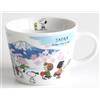 PEANUTS Tazza PEANUTS Snoopy "World Travel" Made in Japan di Shimizu Togyo 340 ml