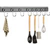 Fbinys Ganci adesivi senza foratura, 8 pezzi adesivi da parete, ganci con presa forte, senza, organizer da cucina con design facile da staccare, gancio multisuperficie per porte in vetro e