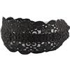 Suammiitstrieadea Cerchietto per capelli elegante e ampio, in pizzo floreale, colore: nero