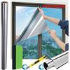 SGDDFIT Pellicola per Vetri Finestre, Pellicola Oscurante per Vetri, Pellicola Riflettente Finestre Anti 99% UV Pellicola Privacy Unidirezionale Controllo del Calore Adatto per Ufficio Casa (45x200cm)