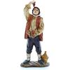 Moranduzzo Mangiatore di Spaghetti per Presepe da Cm 12 Scala 1:15 -Statuine Presepe Indistruttibili - Stile 700', Pittura Rifinita a Mano, Prodotto Ufficiale, Made in Italy, Scultore M. Landi